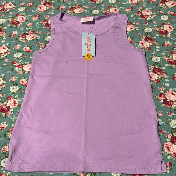 Woman’s small tank top (Cat & Jack) new with tags purple tee. Summer wear ☀️ - Picture 1 of 6